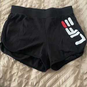 FILA Black Mesh Shorts